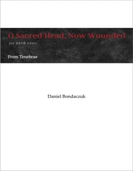 O Sacred Head, Now Wounded SATB choral sheet music cover Thumbnail